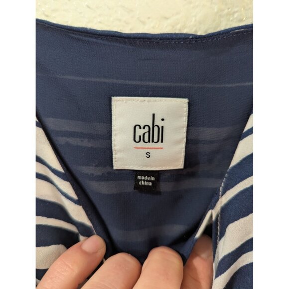 CAbi Nautical Navy & White Knot Dress #5264 Size Small - Picture 8 of 10